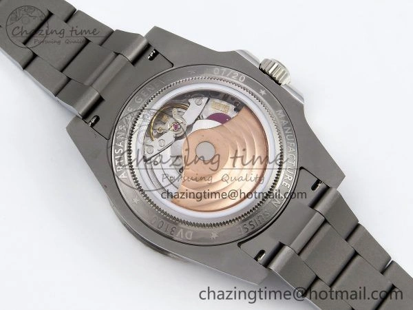 Sporty Submariner Sandblasted JDF Best Edition Black Ceramic Bezel Carbon Dial Dial on SS Bracelet SA 1407