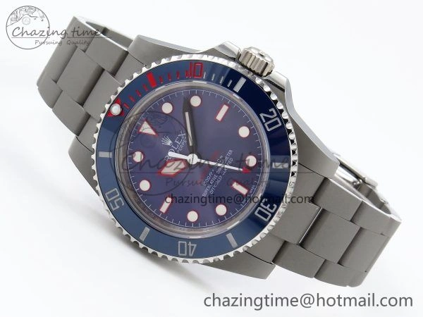 Popular Submariner Sandblasted JDF Best Edition Blue Ceramic Bezel Blue Dial Dial on SS Bracelet SA 1410
