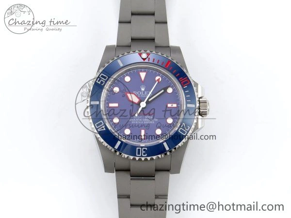 Popular Submariner Sandblasted JDF Best Edition Blue Ceramic Bezel Blue Dial Dial on SS Bracelet SA 1410