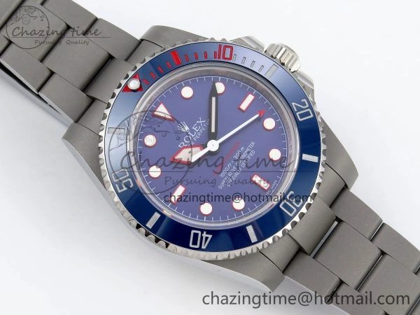 Popular Submariner Sandblasted JDF Best Edition Blue Ceramic Bezel Blue Dial Dial on SS Bracelet SA 1410
