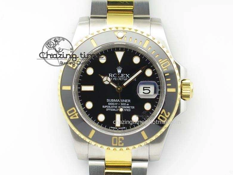 GoodFit Submariner TT Black Dial BP Maker Best Edition Swiss ETA 3934