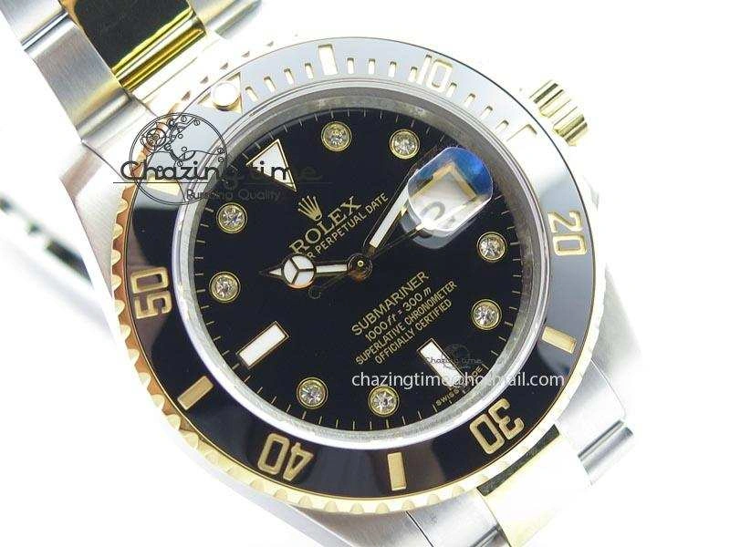ZeroBulk Submariner TT Black Diamond Dial BP Maker Best Edition Swiss ETA 3937
