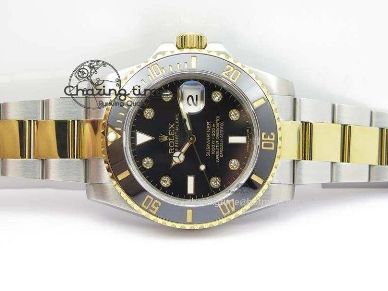 ZeroBulk Submariner TT Black Diamond Dial BP Maker Best Edition Swiss ETA 3937