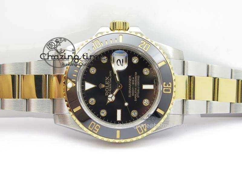 ZeroBulk Submariner TT Black Diamond Dial BP Maker Best Edition Swiss ETA 3937