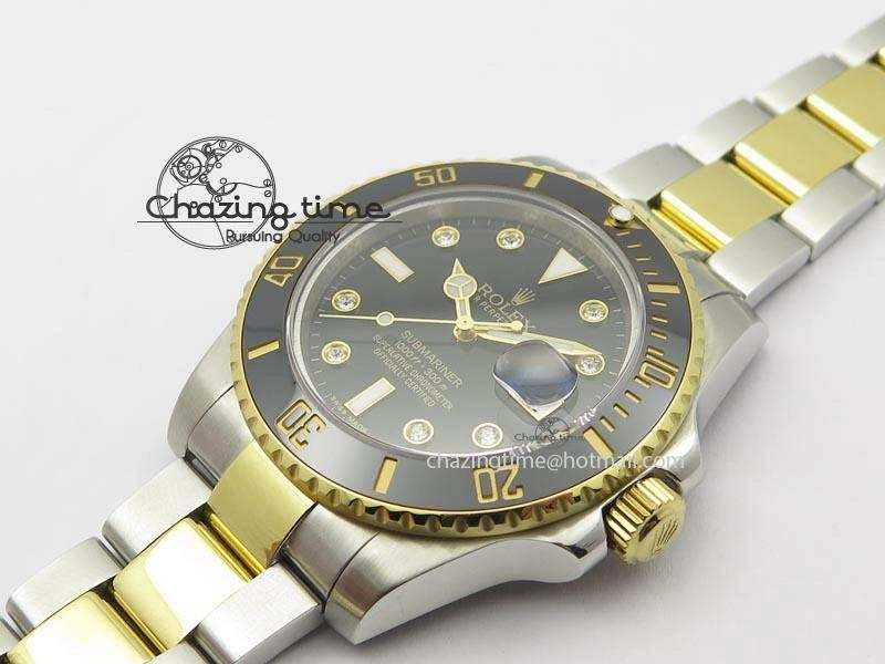 ZeroBulk Submariner TT Black Diamond Dial BP Maker Best Edition Swiss ETA 3937