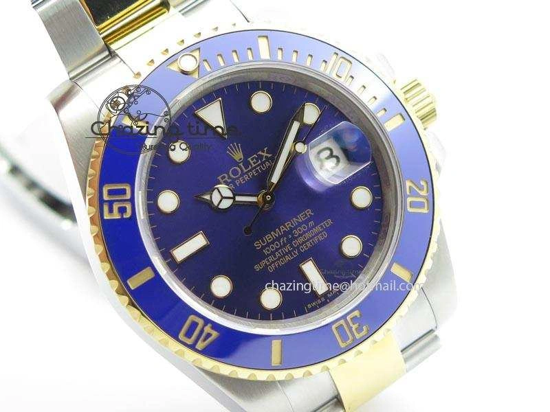 Submariner TT Blue Dial BP Maker Best Edition Swiss ETA SoftTouch 3938