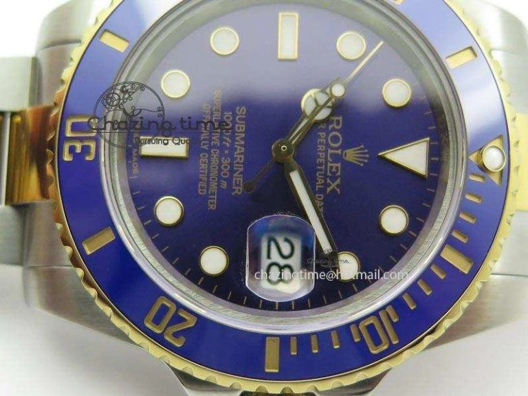 Submariner TT Blue Dial BP Maker Best Edition Swiss ETA SoftTouch 3938