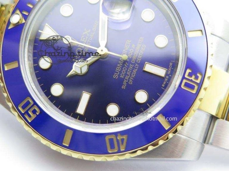 Submariner TT Blue Dial BP Maker Best Edition Swiss ETA SoftTouch 3938