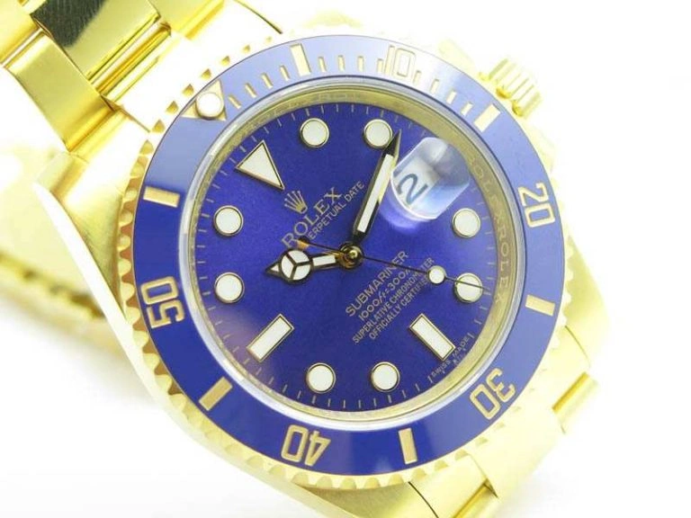 Submariner TW Best Edition 116618LB Blue Full YG Wrapped A Snug 3564