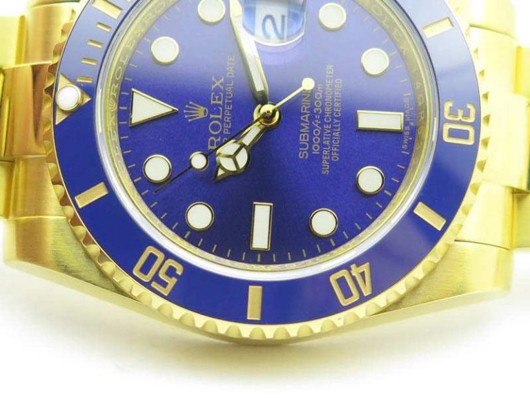 Submariner TW Best Edition 116618LB Blue Full YG Wrapped A Snug 3564