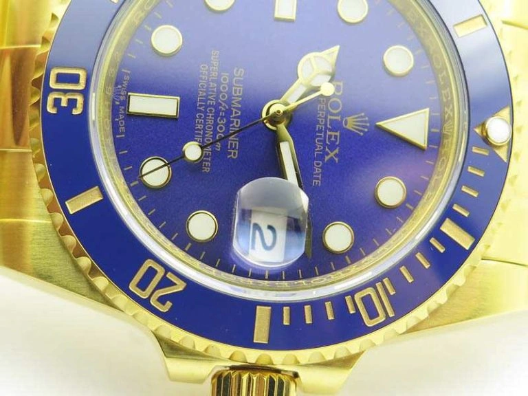 Submariner TW Best Edition 116618LB Blue Full YG Wrapped A Snug 3564