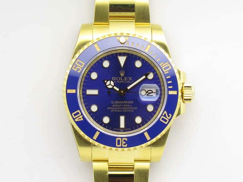 Submariner TW Best Edition 116618LB Blue Full YG Wrapped A Snug 3564