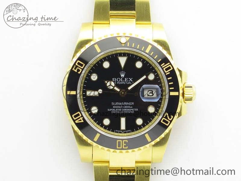 Submariner TW Best Edition 116618LN Black Full YG Wrapped A SunProtective 3565
