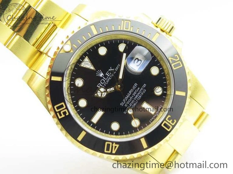 Submariner TW Best Edition 116618LN Black Full YG Wrapped A SunProtective 3565