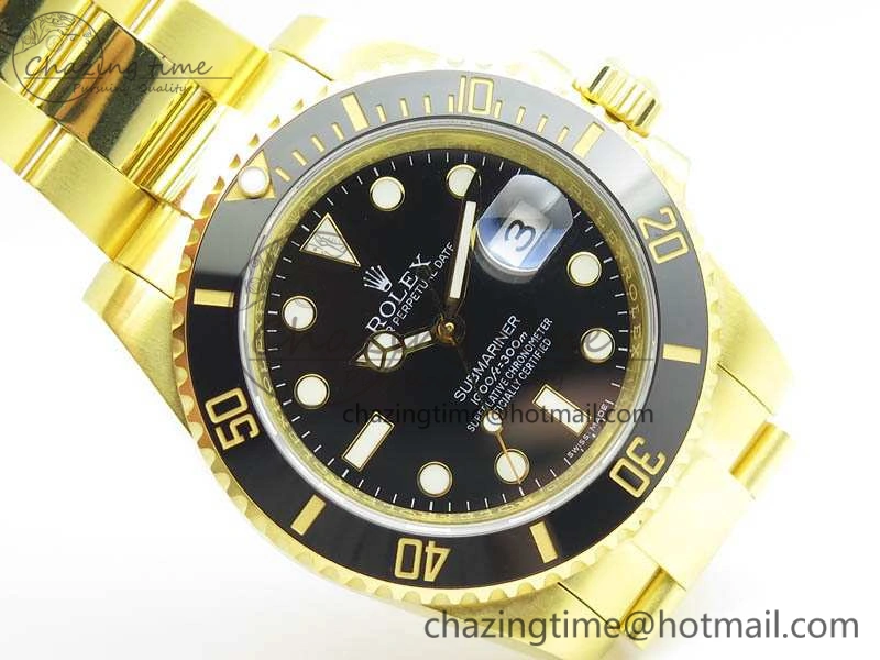 Submariner TW Best Edition 116618LN Black Full YG Wrapped A SunProtective 3565