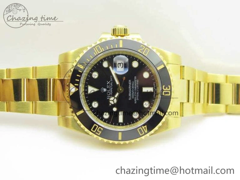 Submariner TW Best Edition 116618LN Black Full YG Wrapped A SunProtective 3565