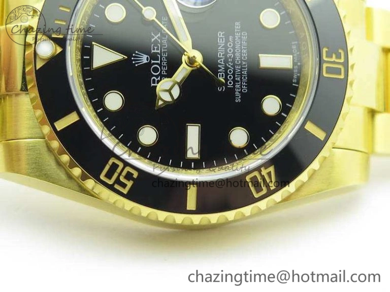Submariner TW Best Edition 116618LN Black Full YG Wrapped A SunProtective 3565
