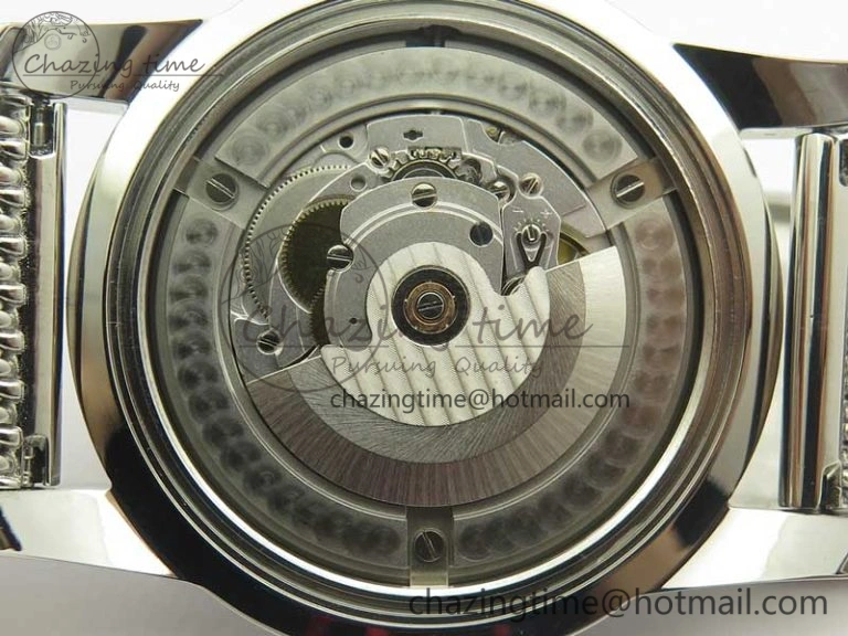 Super Ocean Heritage 46mm SS RG Bezel Black Dial on SS Mesh Bracelet A Elegant 5619