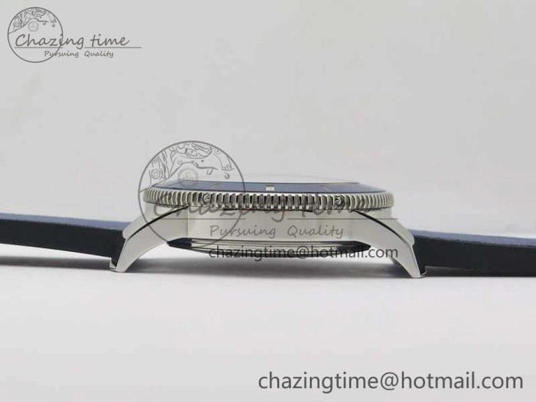 UrbanStyle Super Ocean Heritage Blue Ceramic Bezel SS Blue Dial On Blue Gummy Strap A 5690