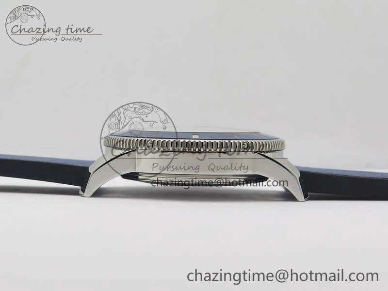 UrbanStyle Super Ocean Heritage Blue Ceramic Bezel SS Blue Dial On Blue Gummy Strap A 5690