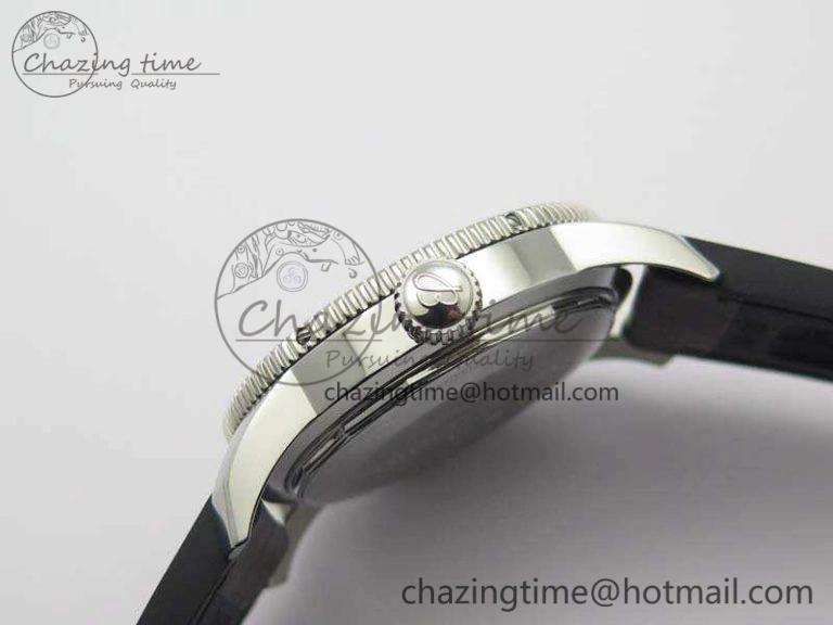 Super Ocean Heritage Brown Ceramic Bezel SS Brown Dial On Brown Gummy Strap A Tailored 5692