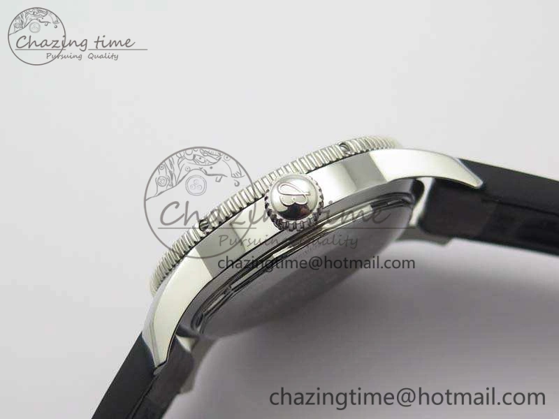 Super Ocean Heritage Brown Ceramic Bezel SS Brown Dial On Brown Gummy Strap A Tailored 5692