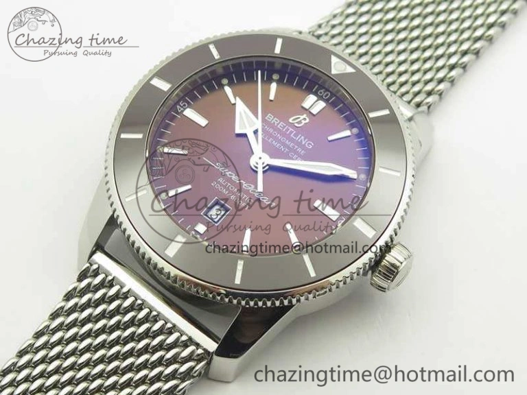 SoftTouch Super Ocean Heritage Brown Ceramic Bezel SS Brown Dial On SS Bracelet A 5648