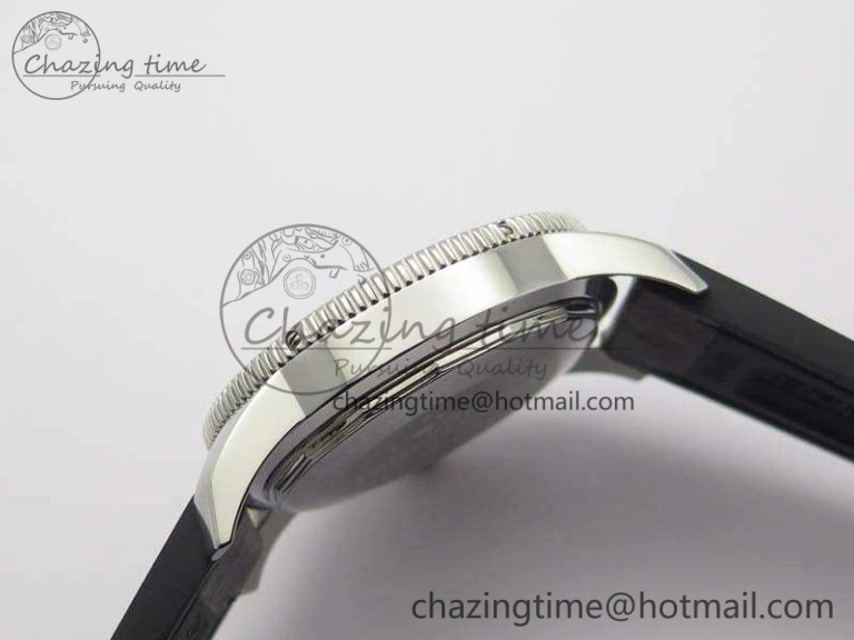 Super Ocean Heritage Brown Ceramic Bezel SS Gray Dial On Brown Gummy Strap A Contemporary 5691