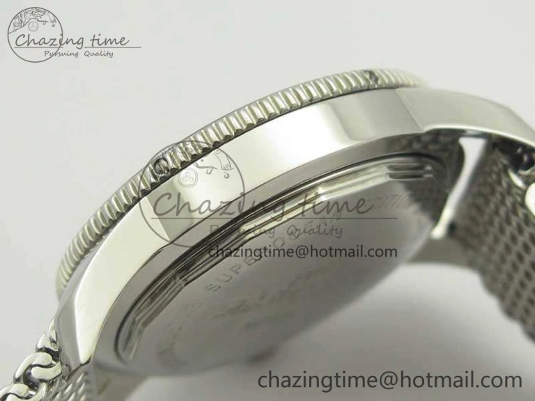 Stylish Super Ocean Heritage Brown Ceramic Bezel SS Gray Dial On SS Bracelet A 5650
