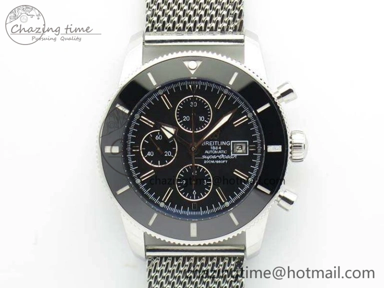 SuperOcean 1884 Heritage SS Black Dial On Bracelet A Thermal 5681