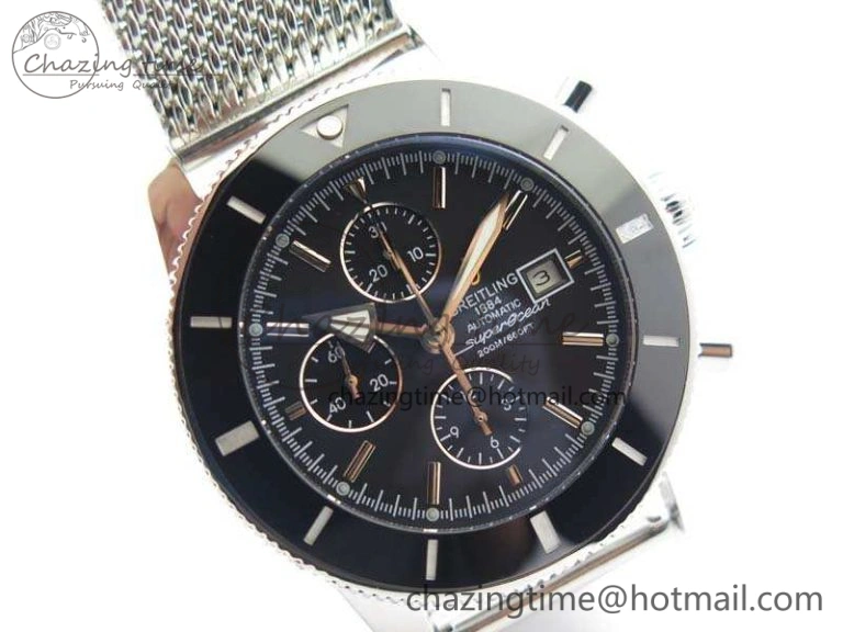 SuperOcean 1884 Heritage SS Black Dial On Bracelet A Thermal 5681