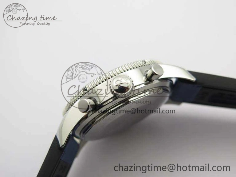 Stretchable SuperOcean 1884 Heritage SS Blue Dial On Leather Strap A 5685