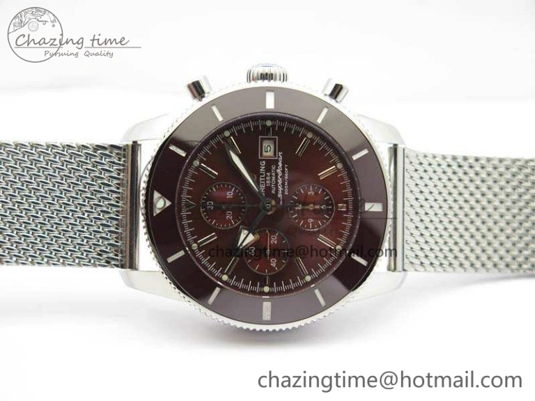 SuperOcean 1884 Heritage SS Brown Dial On Bracelet A Resilient 5683