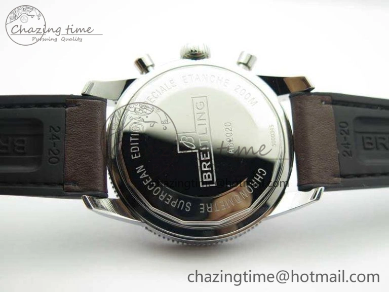 SuperOcean 1884 Heritage SS Brown Dial On Leather Strap A Neat 5686
