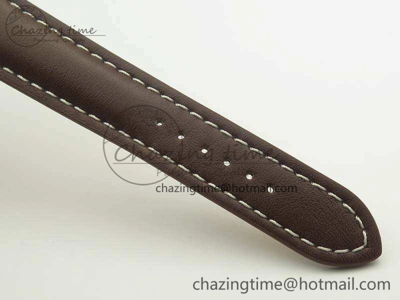 SuperOcean 42mm A17321 SS 1:1 Best Edition Black Dial On Leather Strap ETA OnTrend 5664