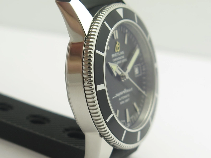 SuperOcean 42mm A17321 SS 1:1 Best Edition Black Dial On Rubber Strap A2824 (Free Rubber Strap) FastDry 5641