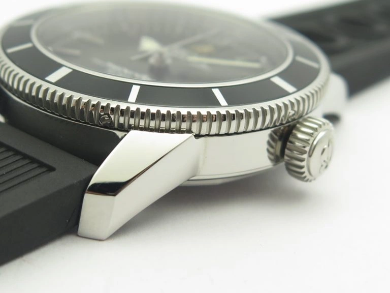 SuperOcean 42mm A17321 SS 1:1 Best Edition Black Dial On Rubber Strap A2824 (Free Rubber Strap) FastDry 5641