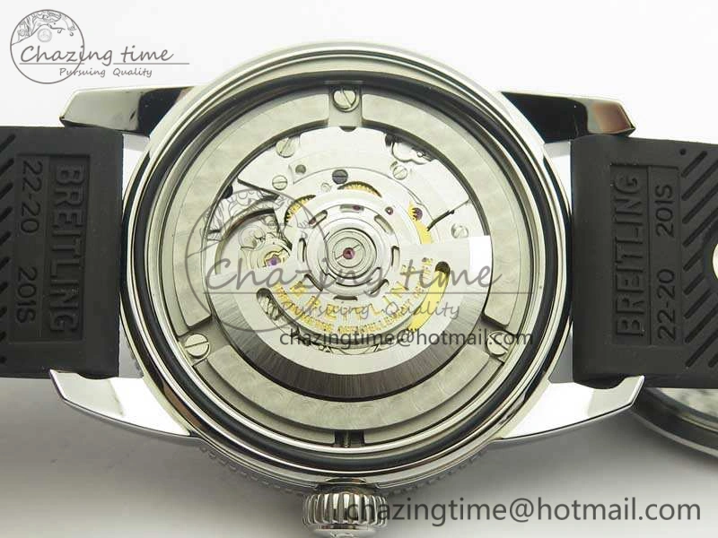 SuperOcean 42mm A17321 SS 1:1 Best Edition Black Dial On Rubber Strap A2824 (Free Rubber Strap) FastDry 5641