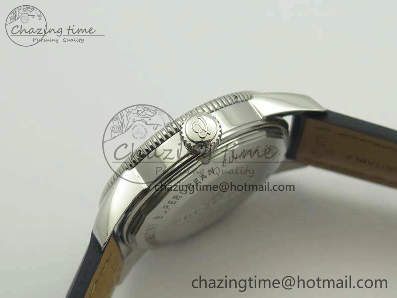 SuperOcean 42mm A17321 SS 1:1 Best Edition Blue Dial On Leather Strap ETA MoistureWicking 5662