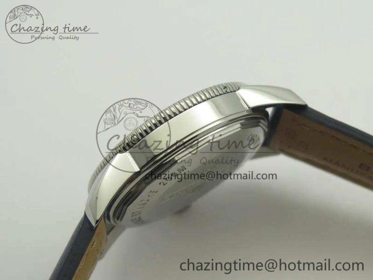 SuperOcean 42mm A17321 SS 1:1 Best Edition Blue Dial On Leather Strap ETA MoistureWicking 5662