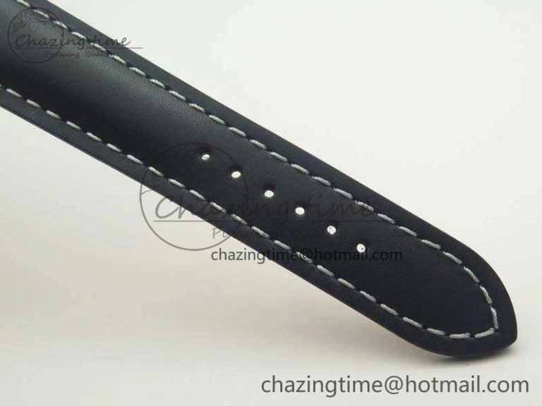 SuperOcean 42mm A17321 SS 1:1 Best Edition Blue Dial On Leather Strap ETA MoistureWicking 5662