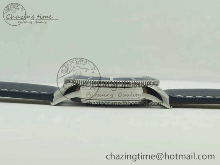 SuperOcean 42mm A17321 SS 1:1 Best Edition Blue Dial On Leather Strap ETA MoistureWicking 5662
