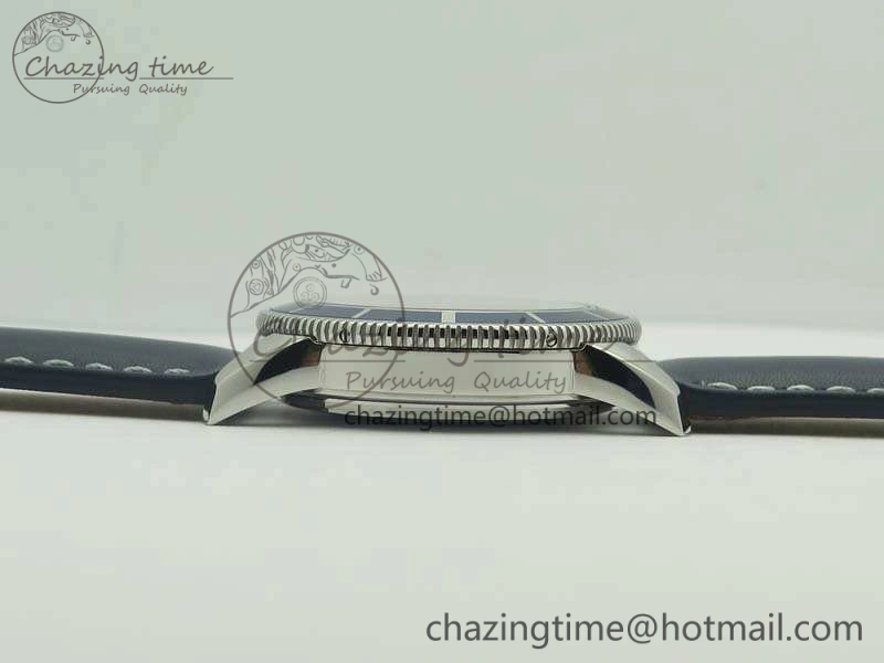 SuperOcean 42mm A17321 SS 1:1 Best Edition Blue Dial On Leather Strap ETA MoistureWicking 5662