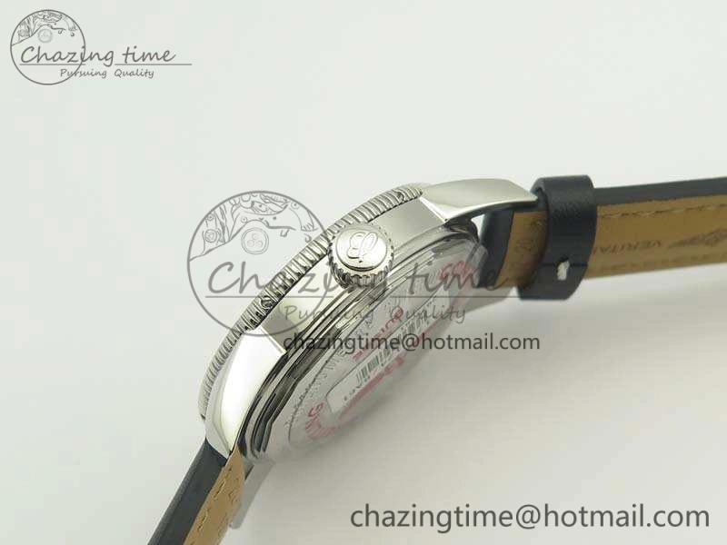 SoftTouch SuperOcean 42mm A17321 SS 1:1 Best Edition Cream Dial On Leather Strap ETA 5663