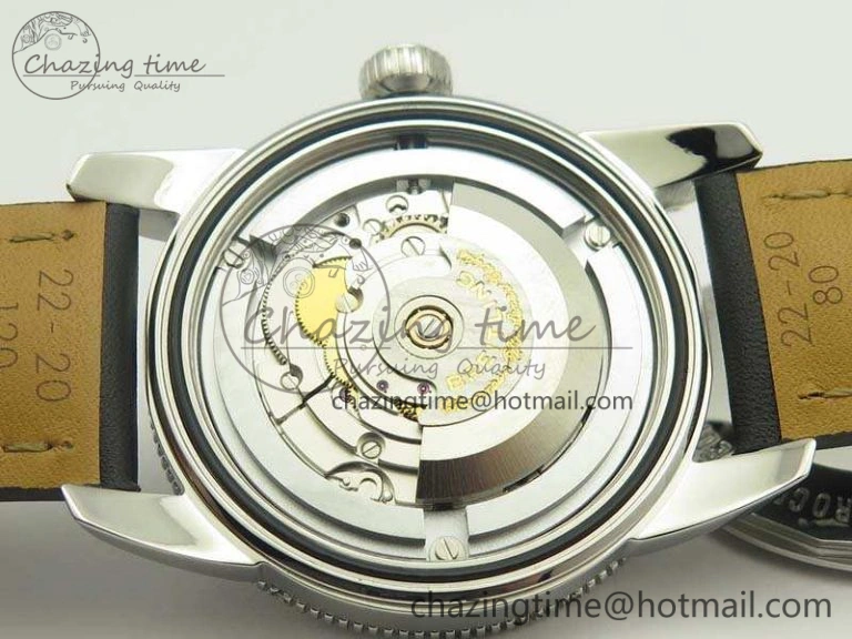 SoftTouch SuperOcean 42mm A17321 SS 1:1 Best Edition Cream Dial On Leather Strap ETA 5663