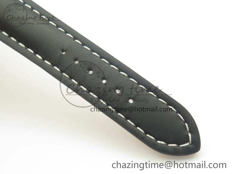 SoftTouch SuperOcean 42mm A17321 SS 1:1 Best Edition Cream Dial On Leather Strap ETA 5663