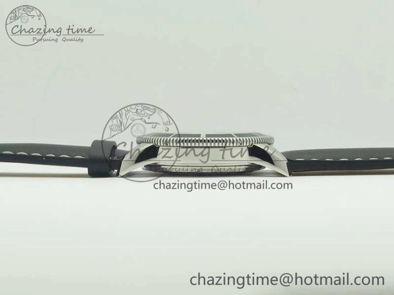 SoftTouch SuperOcean 42mm A17321 SS 1:1 Best Edition Cream Dial On Leather Strap ETA 5663