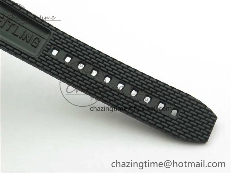 SuperOcean 42mm AB2010 RG B50 1:1 Best Edition Black Dial Black Ceramic Bezel on Black Rubber strap A Tailored 5556