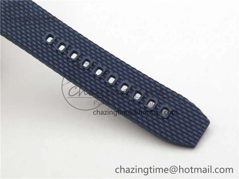 Upgraded SuperOcean 42mm AB2010 RG B50 1:1 Best Edition Blue Dial Blue Ceramic Bezel on Blue Rubber strap A 5557