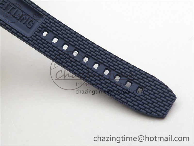 Upgraded SuperOcean 42mm AB2010 RG B50 1:1 Best Edition Blue Dial Blue Ceramic Bezel on Blue Rubber strap A 5557